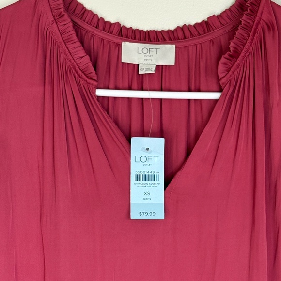 NWT LOFT outlet Petite XS Flowy Dress - Picture 2 of 5